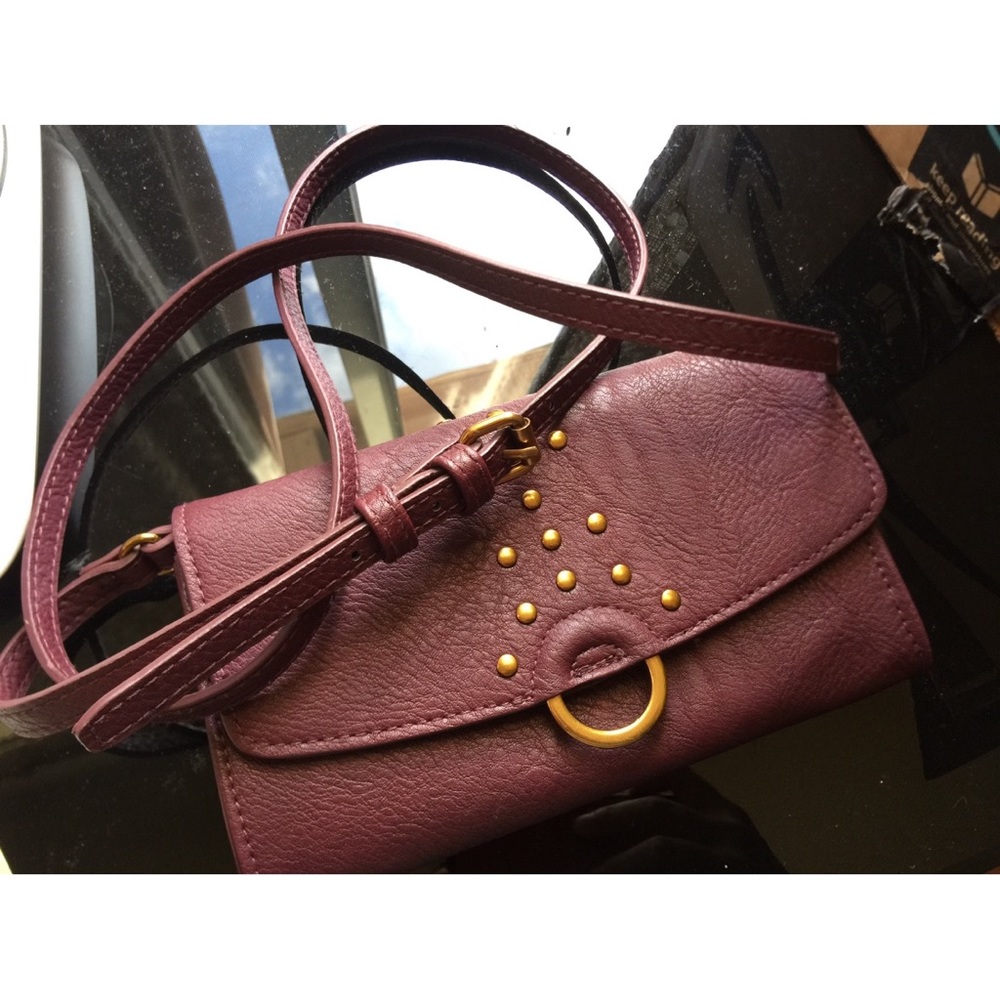 Burgundy Crossbody Wallet